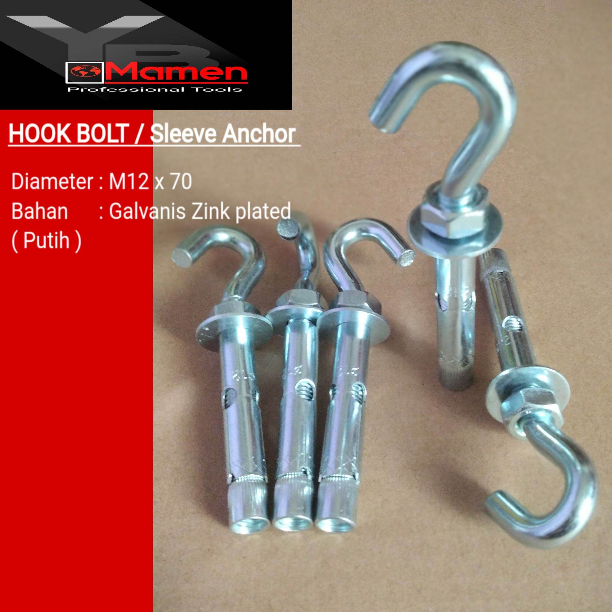 Hook Bolt M12X70 / Dynabolt gantung M12x70 Lazada Indonesia