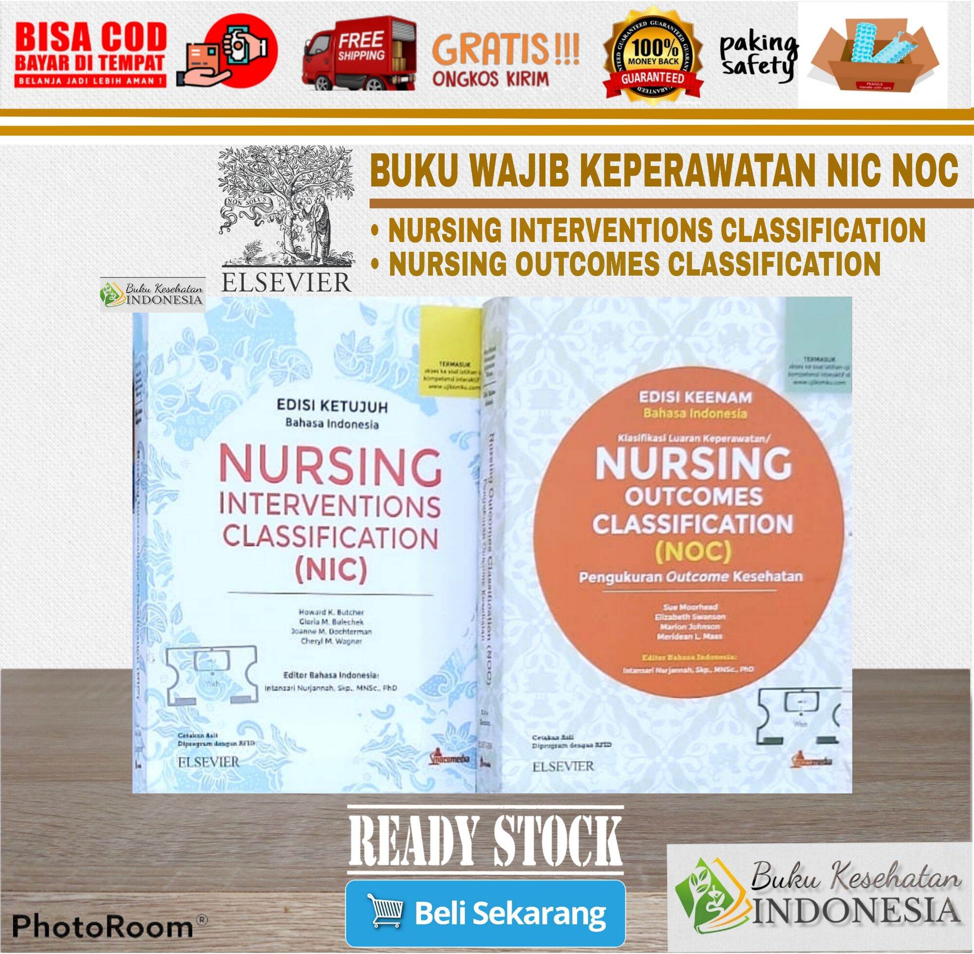 BUKU KEPERAWATAN NIC NOC TERBARU BEST SELLER Pelengkap NANDA NICNOC ...