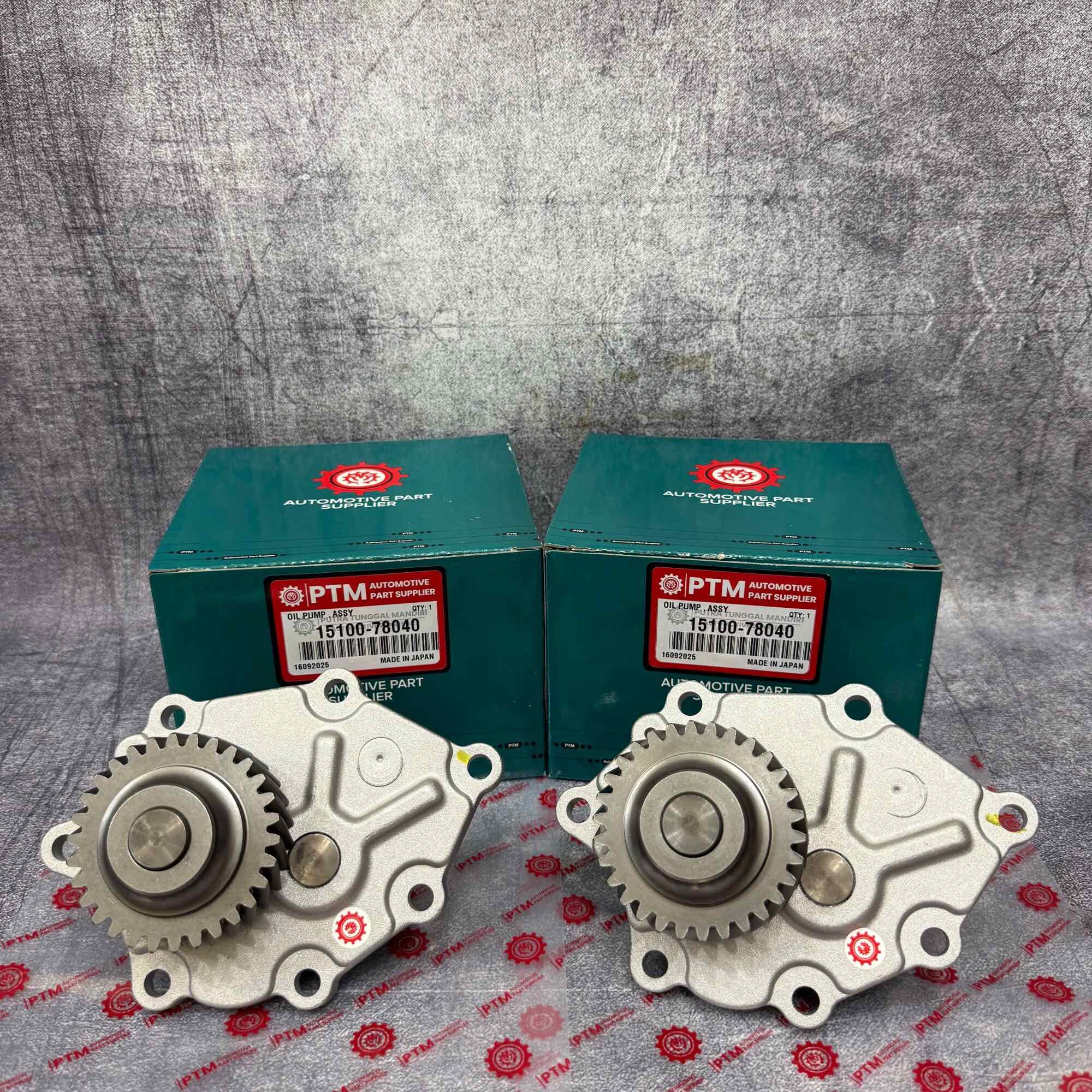 Oil Pump Assy/Oil Pump Toyota Ht125-Hini Dutro 125 W04D (Pulley Height 22.5mm) 1Pcs Genuine Ptm 15100-78040 Harga 485,000 rupiah*Gratis Ongkir