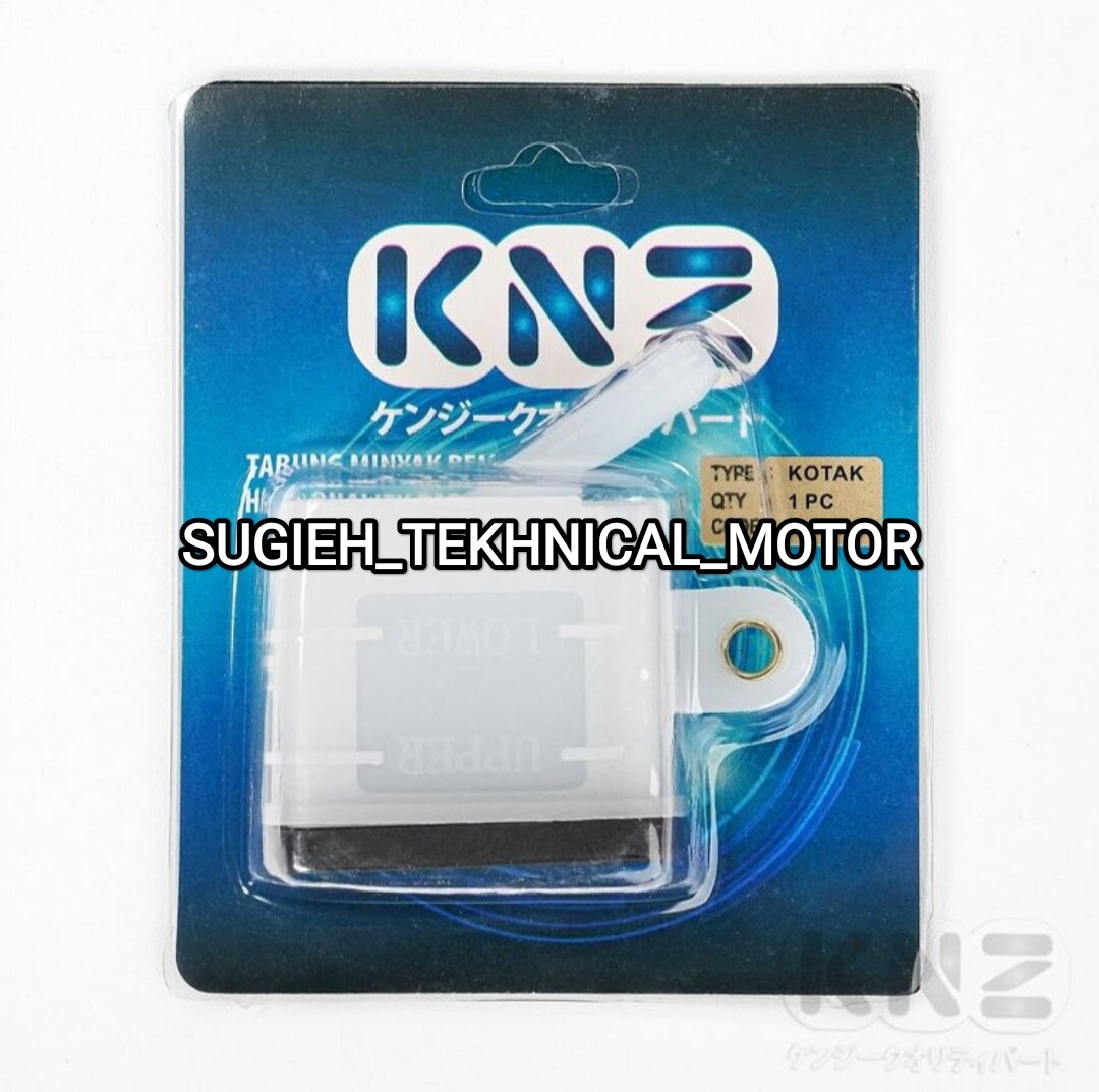 Rear disc brake fluid reservoir/tubing Universal Square model KNZ brand Original Harga 21,000 rupiah*Gratis Ongkir