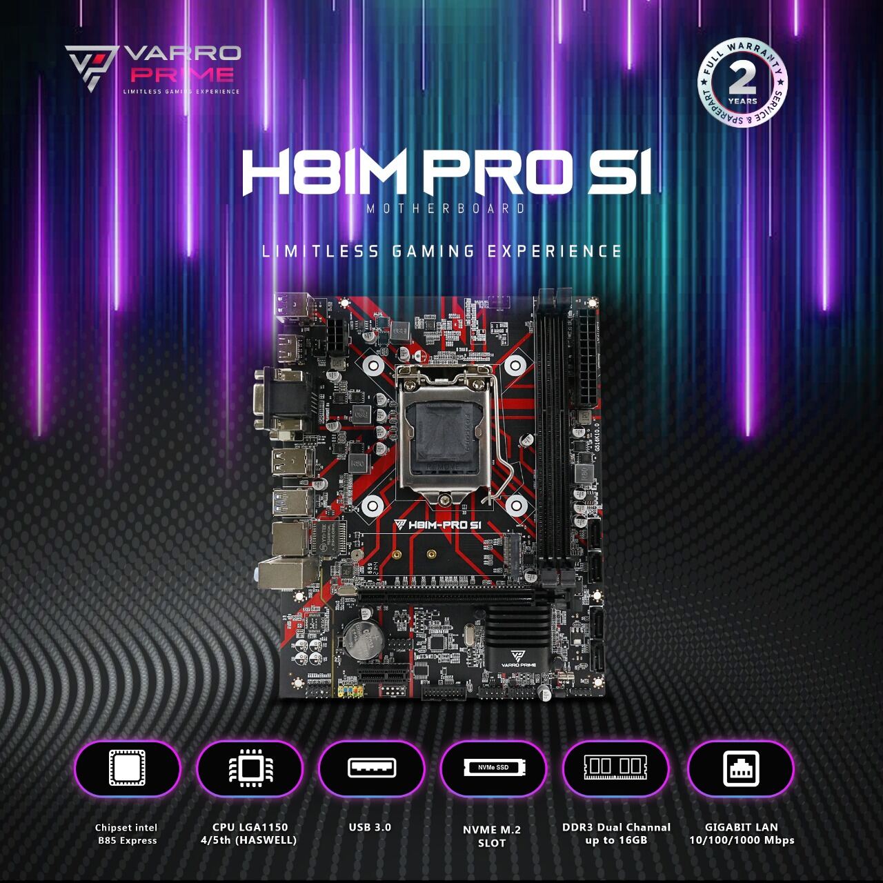 MOTHERBOARD VARRO GAMING H81MPRO S1 SUPPORT NVME Lazada Indonesia
