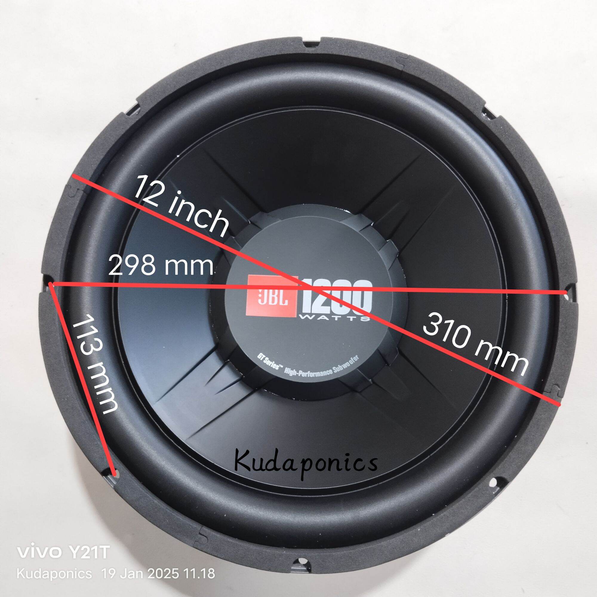 Jbl Gt5 S12 Jbl 1200 W Speaker JBL GT5-S12 ORIGINAL SUBWOOFER 12 INCH 300  WATT RMS 1200