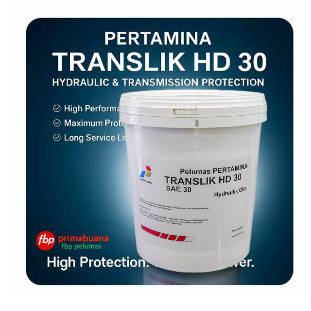 Hydraulic lubricating oil, transmission Pertamina translic HD 30 ISO VF 30 contents-20 litres pail Harga 1,150,000 rupiah*Gratis Ongkir