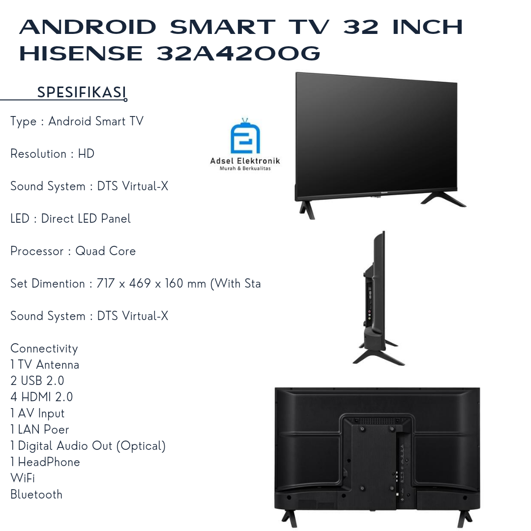 Jual Hisense Tv 32 Inch Smart Tv 