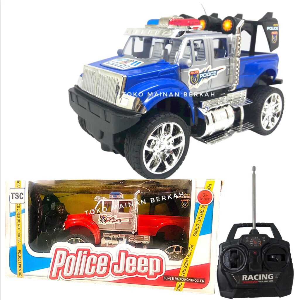 remote police jeep