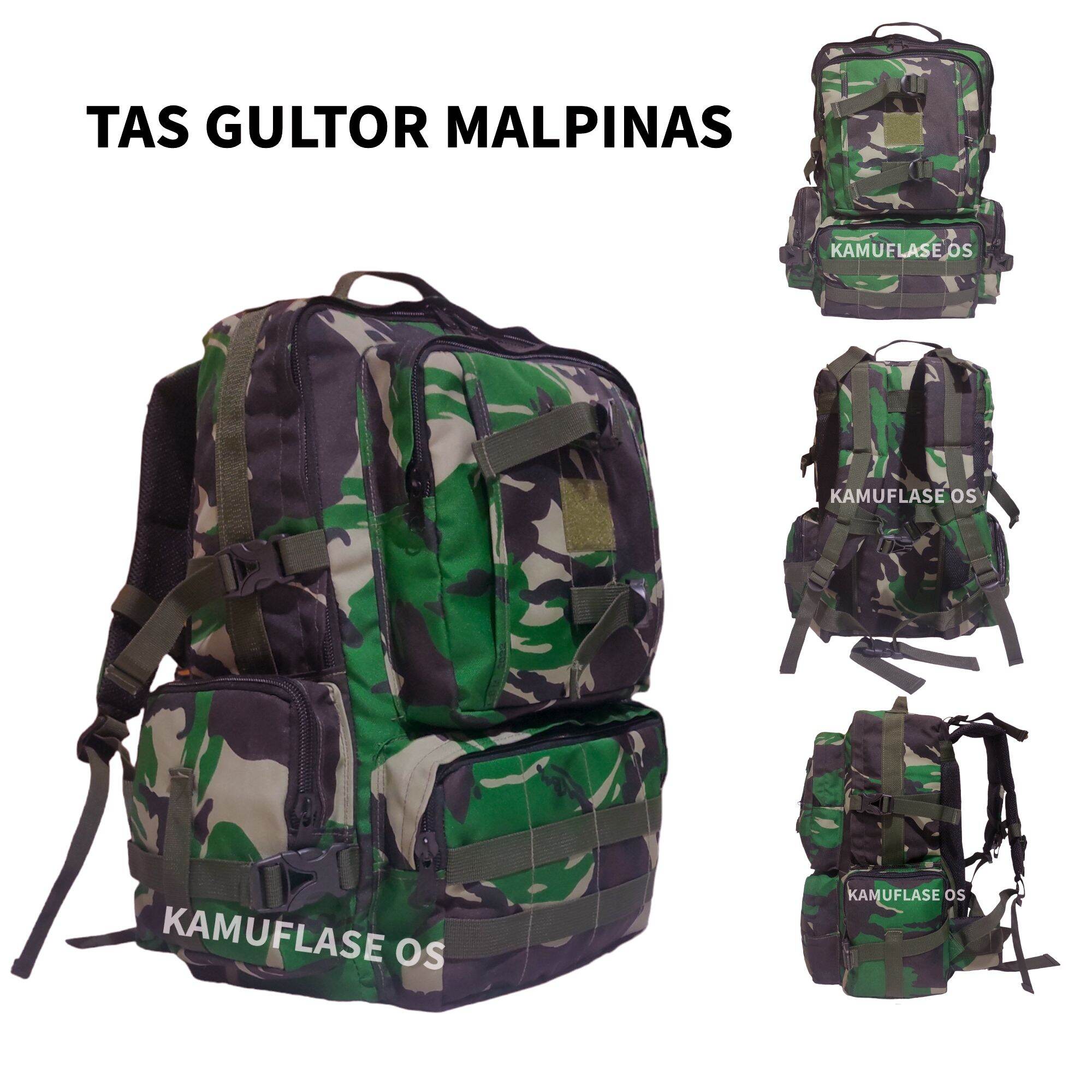 Tas ransel TNI AD JMBO PREMIUM tas LORENG army Ransel GULTOR Tactical ...