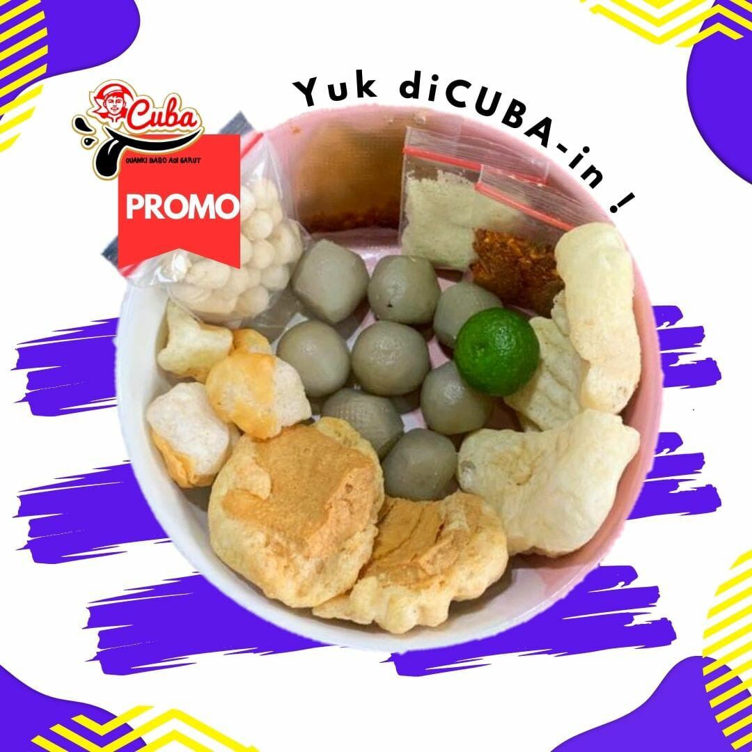 Baso Aci Instan Isi Tetelan Sapi Khas Garut Toping Cuanki Tahu Kering