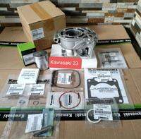 Paket hemat blok 1855 silver set piston seher ring ninja rr r ss orginal kawasaki