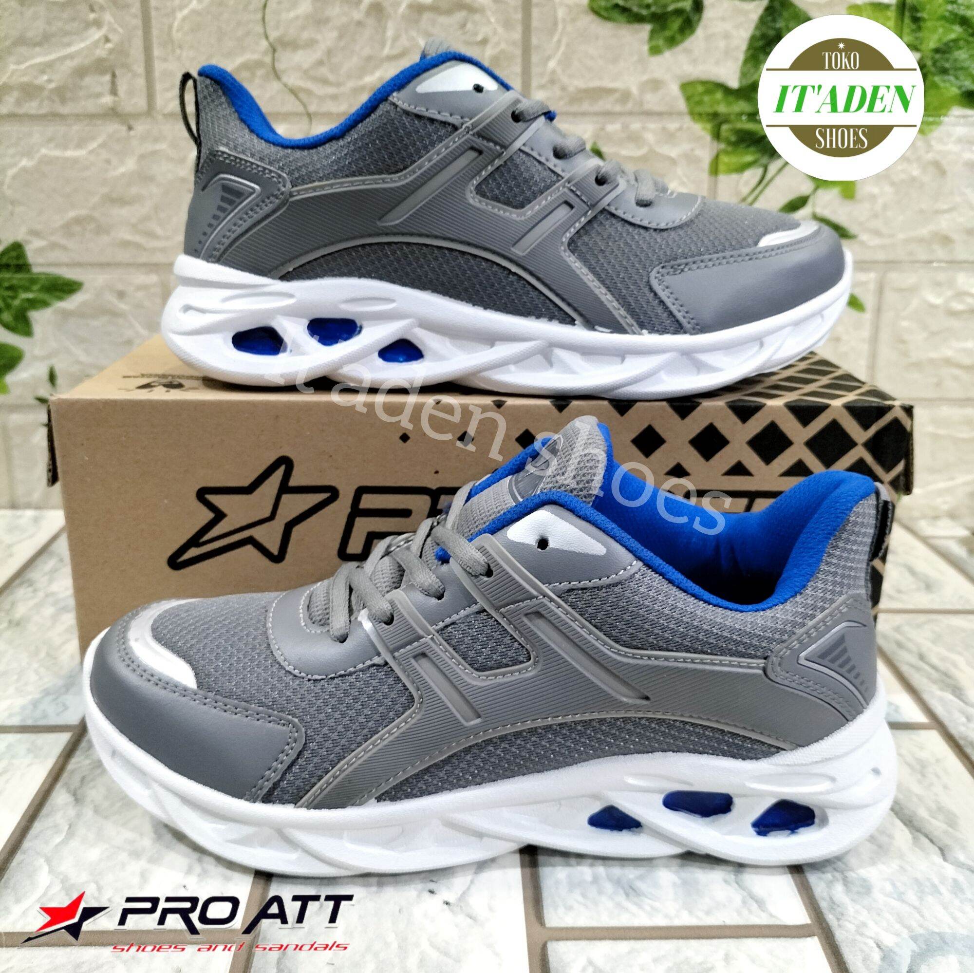 sepatu pro ATT pria CM 200 Abu biru tua | Lazada Indonesia