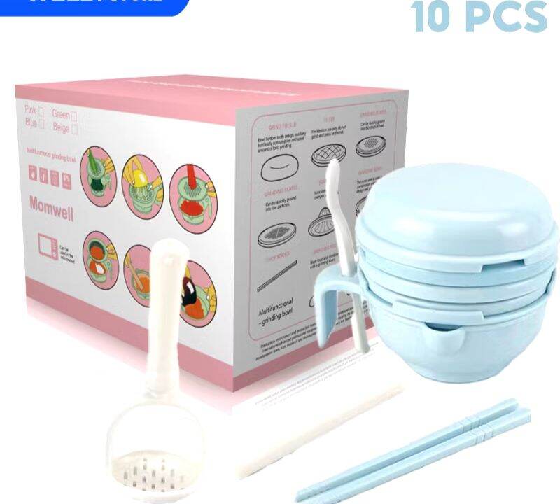 Momwell 10 in 1Penghalus Mpasi Multifungsi