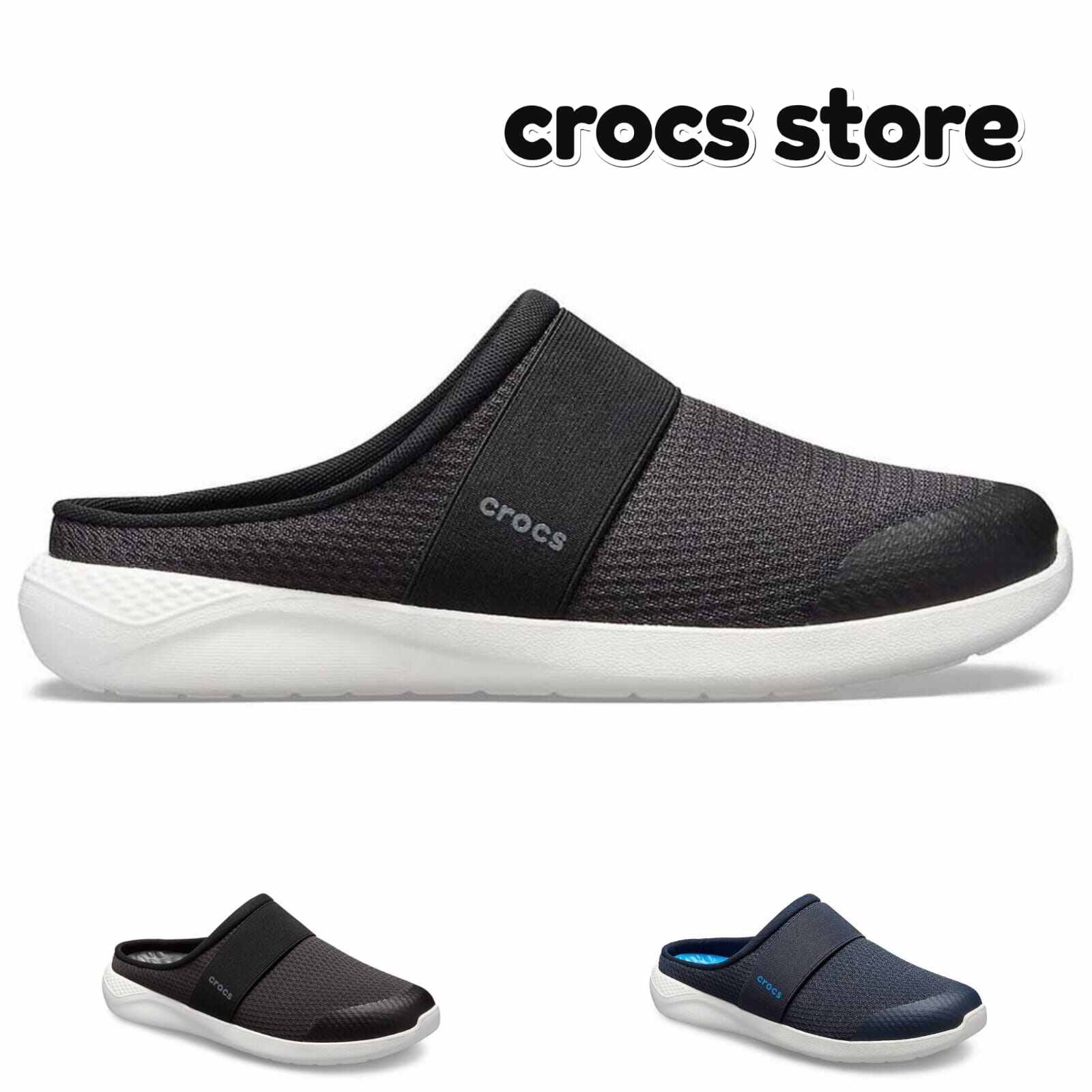 Crocs Literide Mesh Mule Sepatu Sandal Pria Terbaru Sepatu Casual