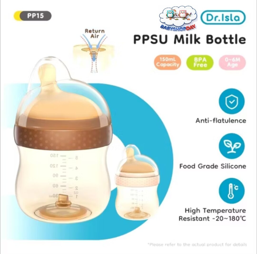Dr.Isla PPSU milk Bottle botol susu bayi Premium PPSU Dr Isla 150ml 260ml PS15 PS26