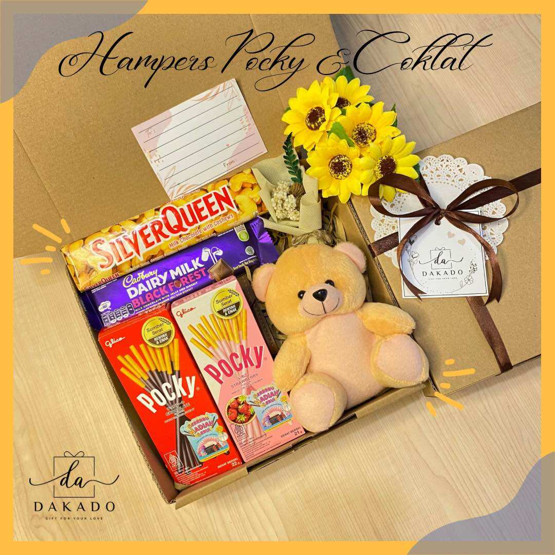 Hampers Kado Valentine Ultah Boneka Coklat / hadiah box Kado Pacar Valentine Birthday Surprise Pacar
