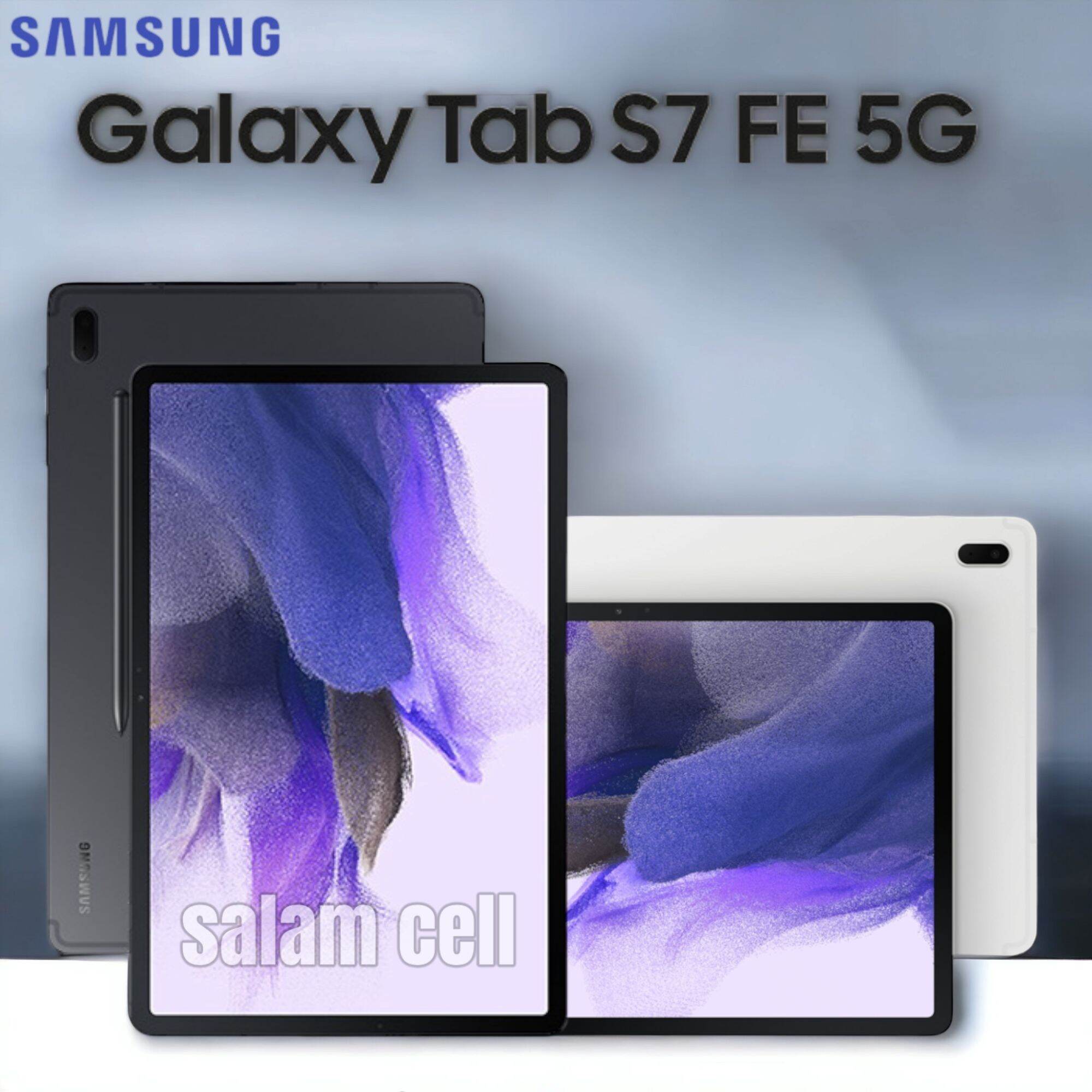 Samsung Galaxy Tab S7 FE 5G 12,4inch Ram 6/128GB Snapdragon 750G Original Garansi Resmi Harga  9,499,000 Ringgit*Penghantaran Percuma