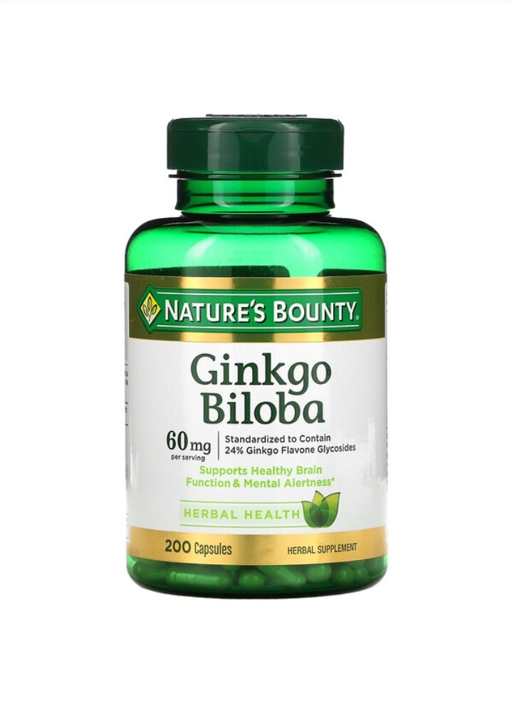 nature's bounty Ginkgo biloba 60mg 200.capsules Lazada Indonesia