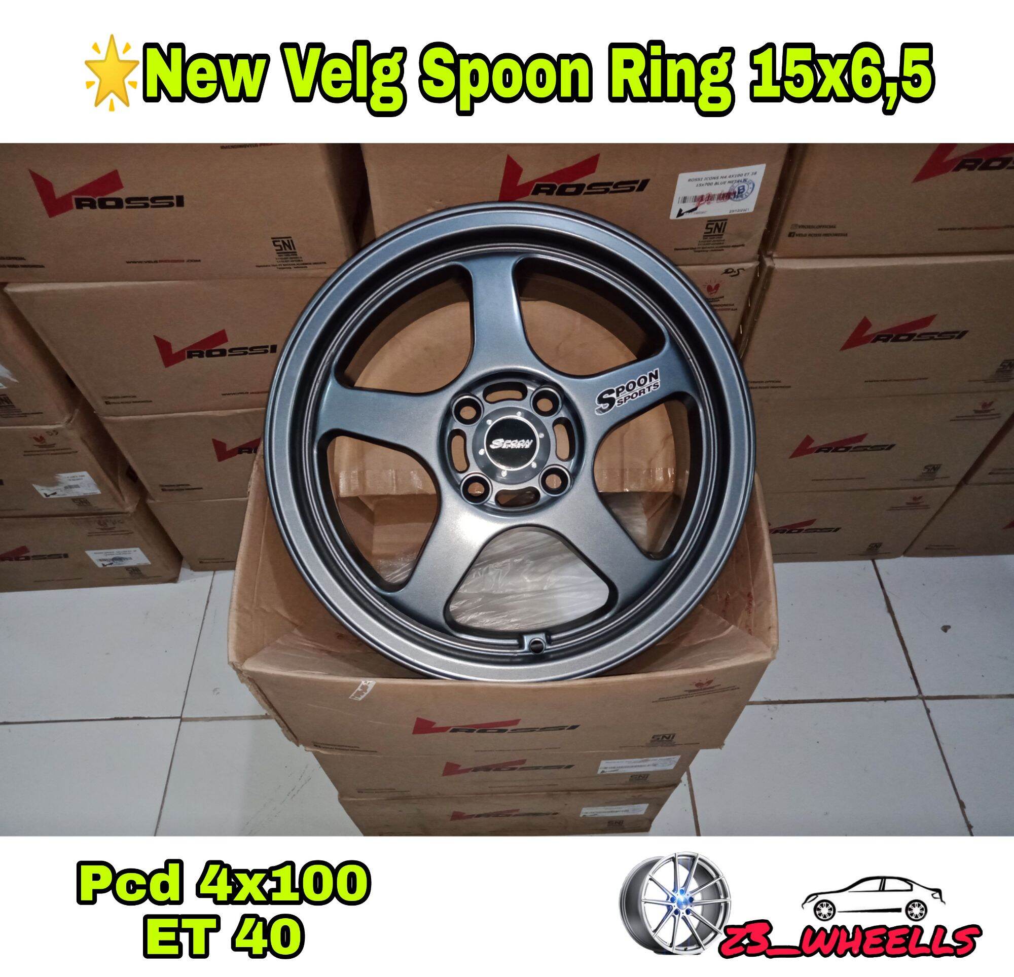 velg Spoon Ring 15 Lebar 6,5 Pcd 4x100 Et 40 Harga 4,500,000 rupiah*Gratis Ongkir