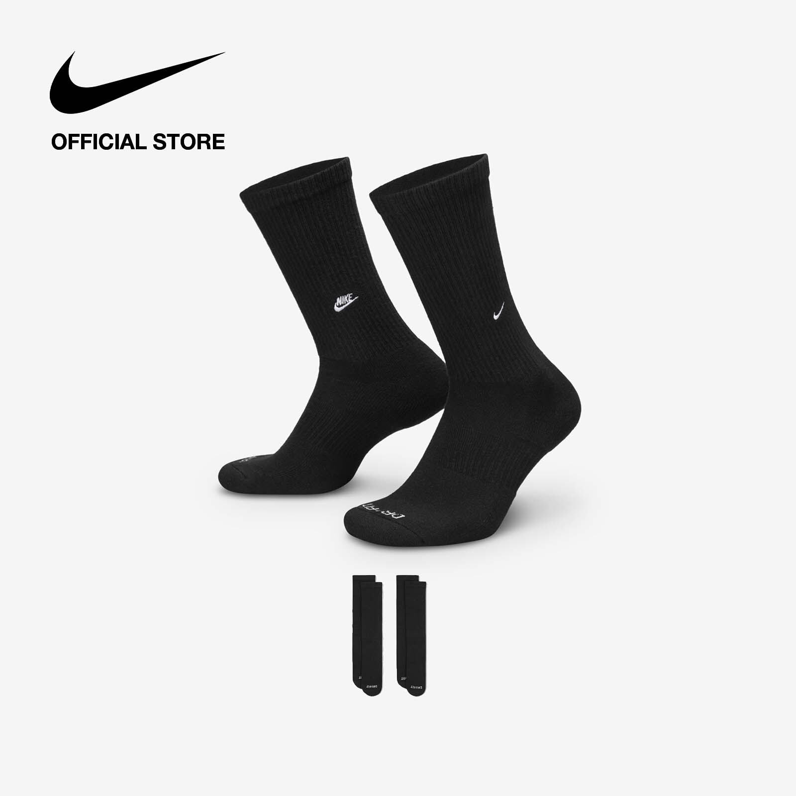 Nike Everyday Cushioned (2 Pairs) Crew Socks Black [FZ3073-011