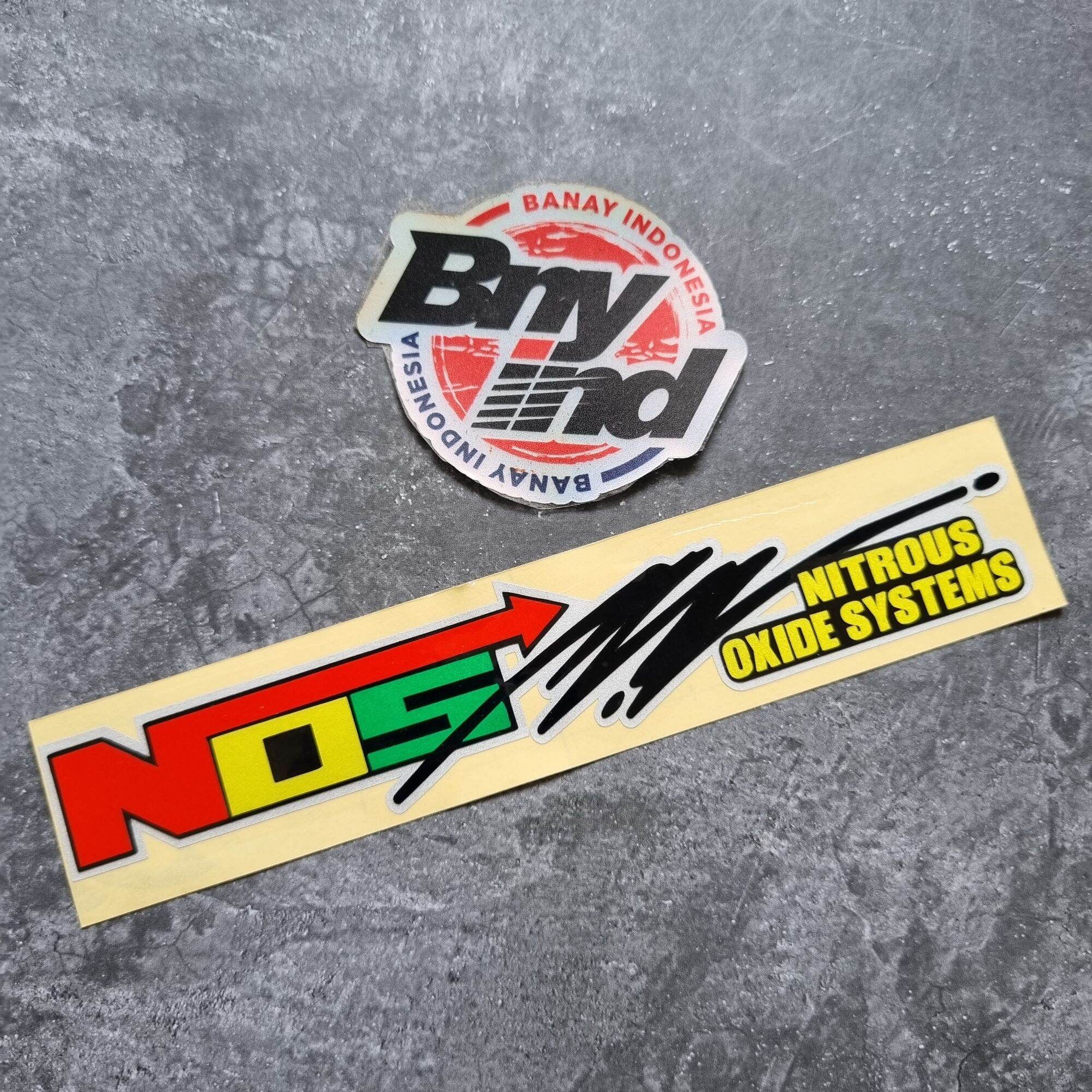STICKER Stiker NOS Nitrous Oxide System Cutting Lazada Indonesia