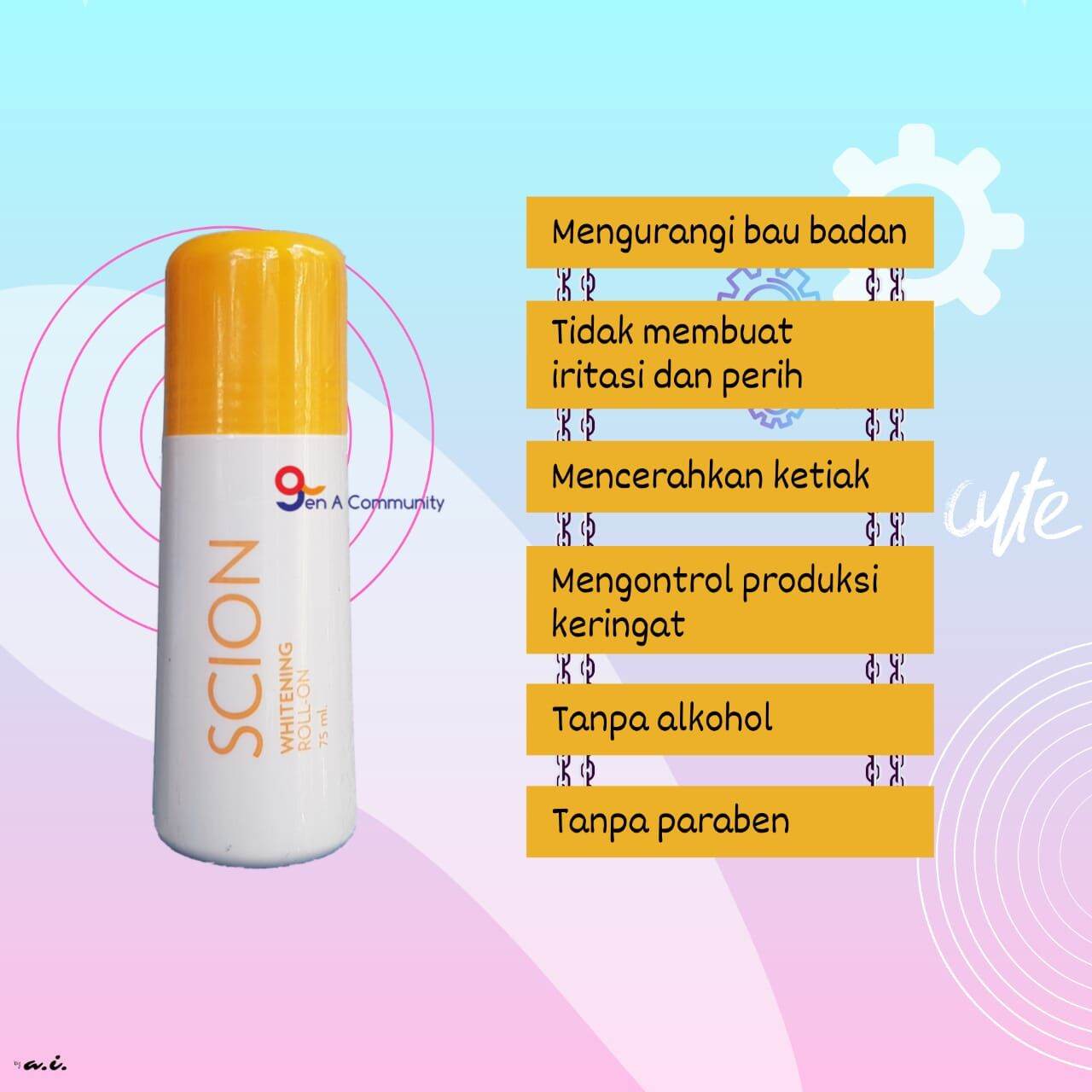 Nu Whitening Roll On Skin mencerahkan kulit ketiak dan lipatan