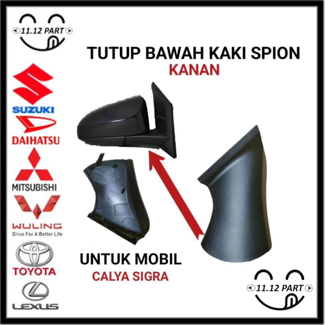 Tutup Bawah Dudukan kaki Spion bawah Sigra Calya 2016 2017 2018 2019 Cover bawah kaki spion spion sigra Calya Giá 37,500 Đồng*Miễn phí vận chuyển