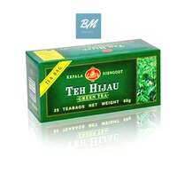 Teh Hijau Celup KEPALA DJENGGOT Premium 50 gr (isi 25 Pcs)