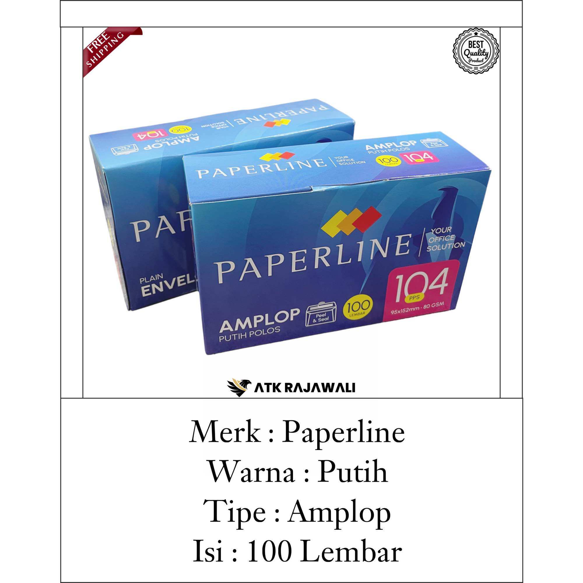 Amplop Putih Paperline 104 Ukuran Kecil | Amplop Peperline | Amplop Putih 1 pack 100 Lembar