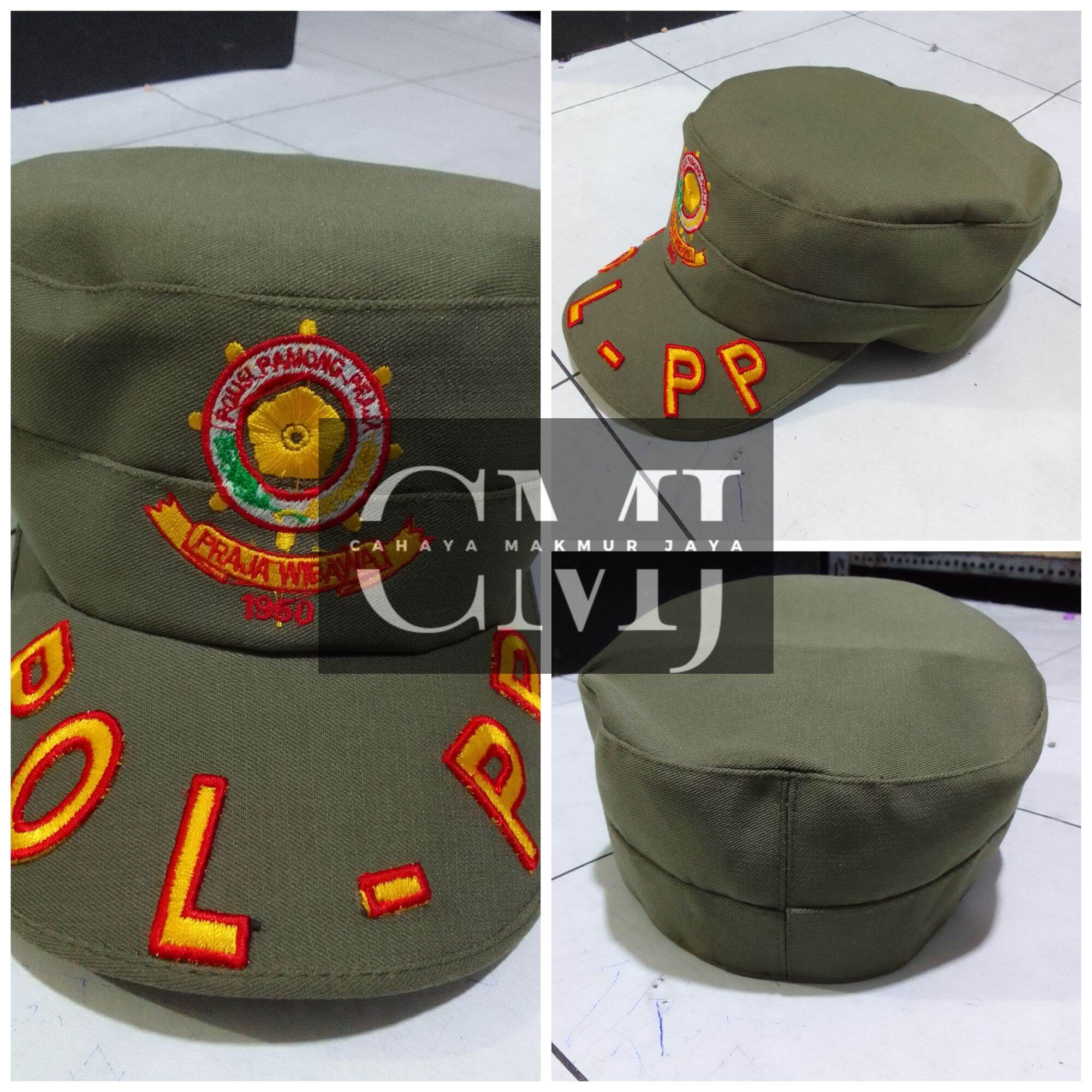 Topi Komando Satpol PP/Pol PP Logo - Topi Pol PP | Lazada Indonesia