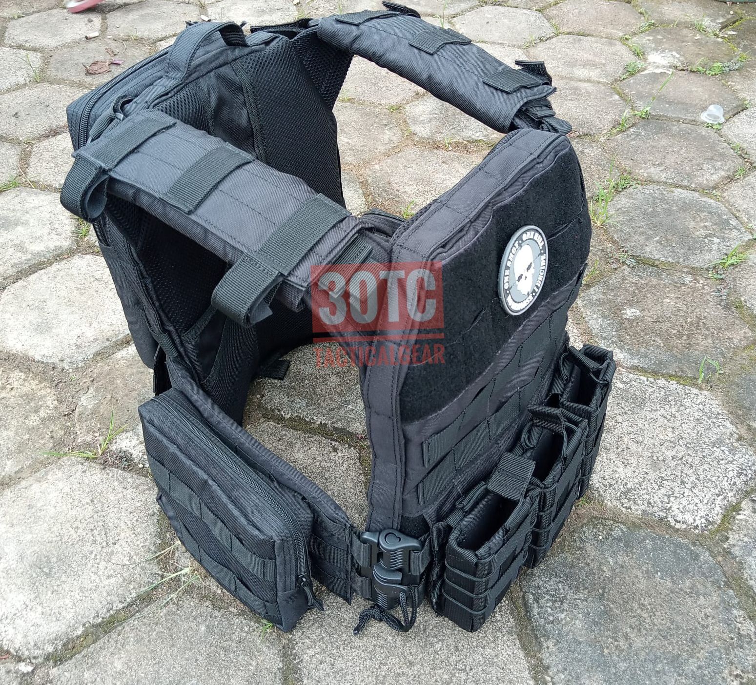 Bodyvest Tactical Brimob Lepas Cepat Blackmamba Rompi Tactical Militer Serbu Pria Army Rompi