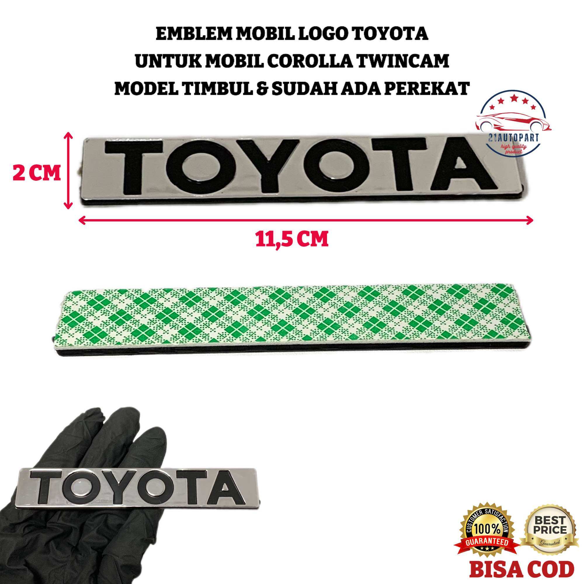 Emblem Mobil Logo Toyota untuk Mobil Corolla Twincam Harga 39,000 rupiah*Gratis Ongkir