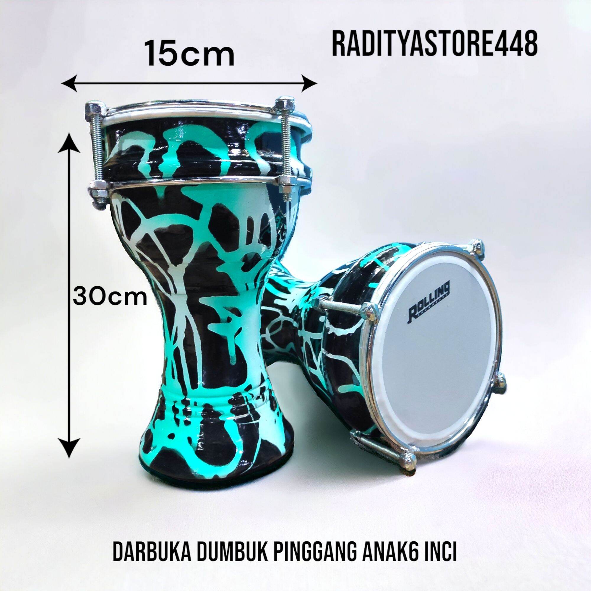 darbuka anak dumbuk pinggang mini ukuran 6 inci murah