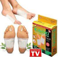 (PG)termurah 1 BOX ISI 10 PCS Kinoki Detox Penyerap Racun dan hilankan rasa nyeri di telapa kaki anda Foot Pads Gold - Koyo Kaki
