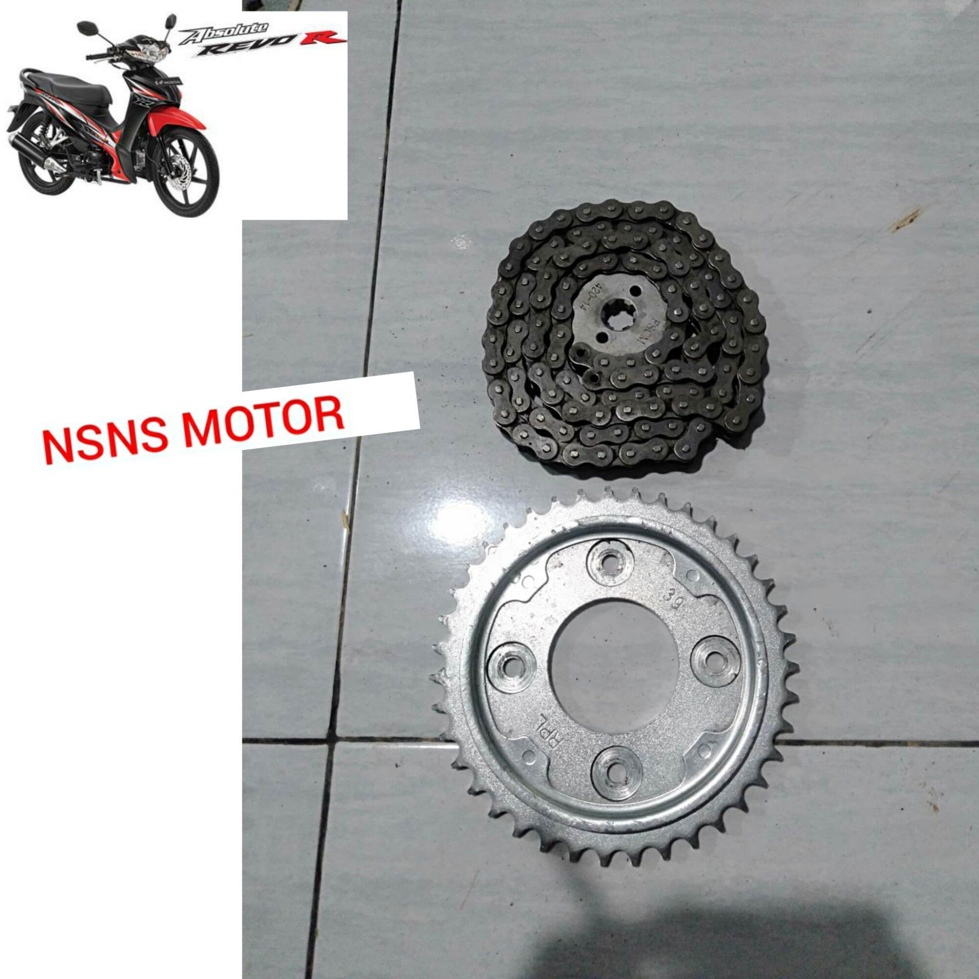 original gear set Honda Revo absolute Revo lama satu set kondisi 90