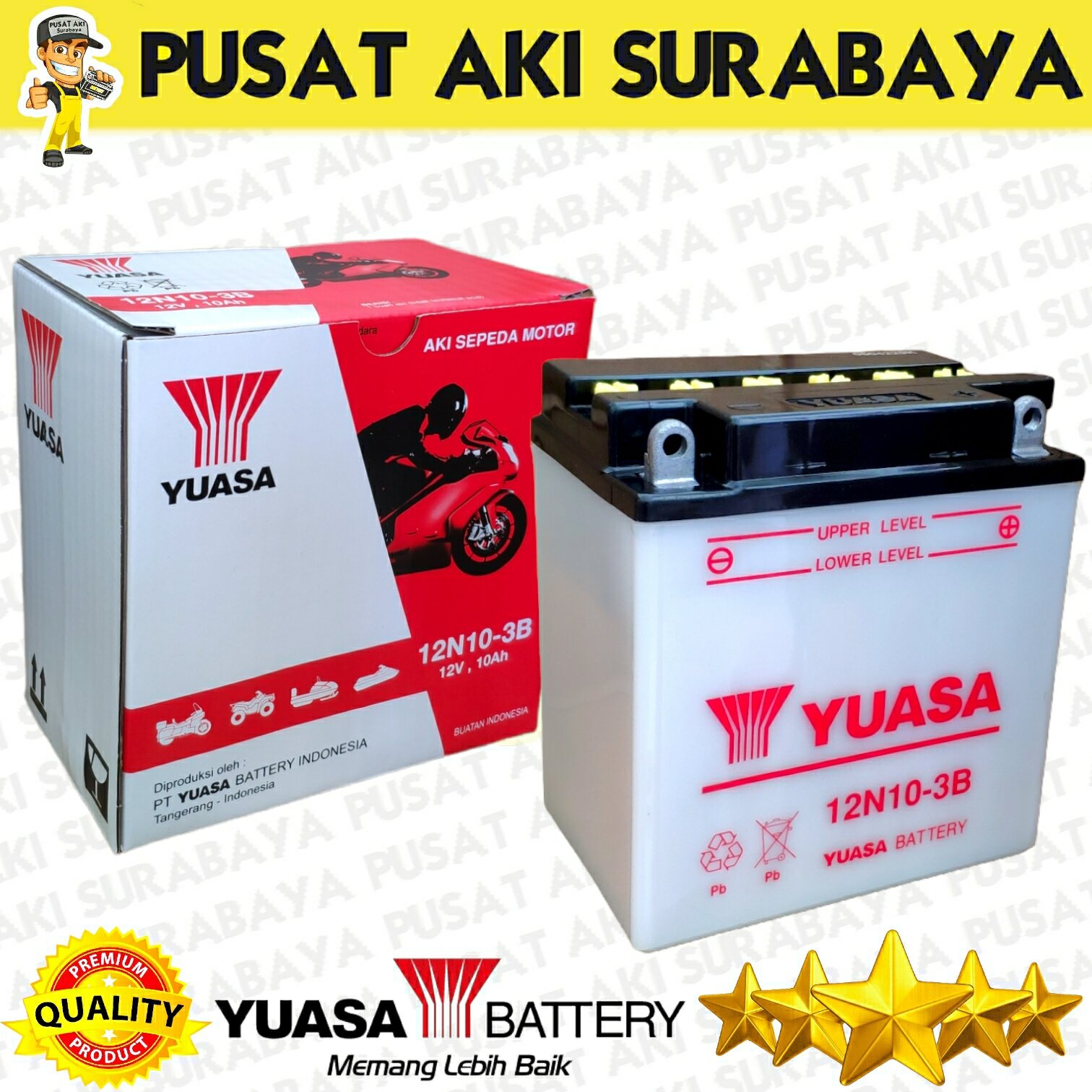 BATTERIA YUASA 12N10-3B 12V 10 Ah