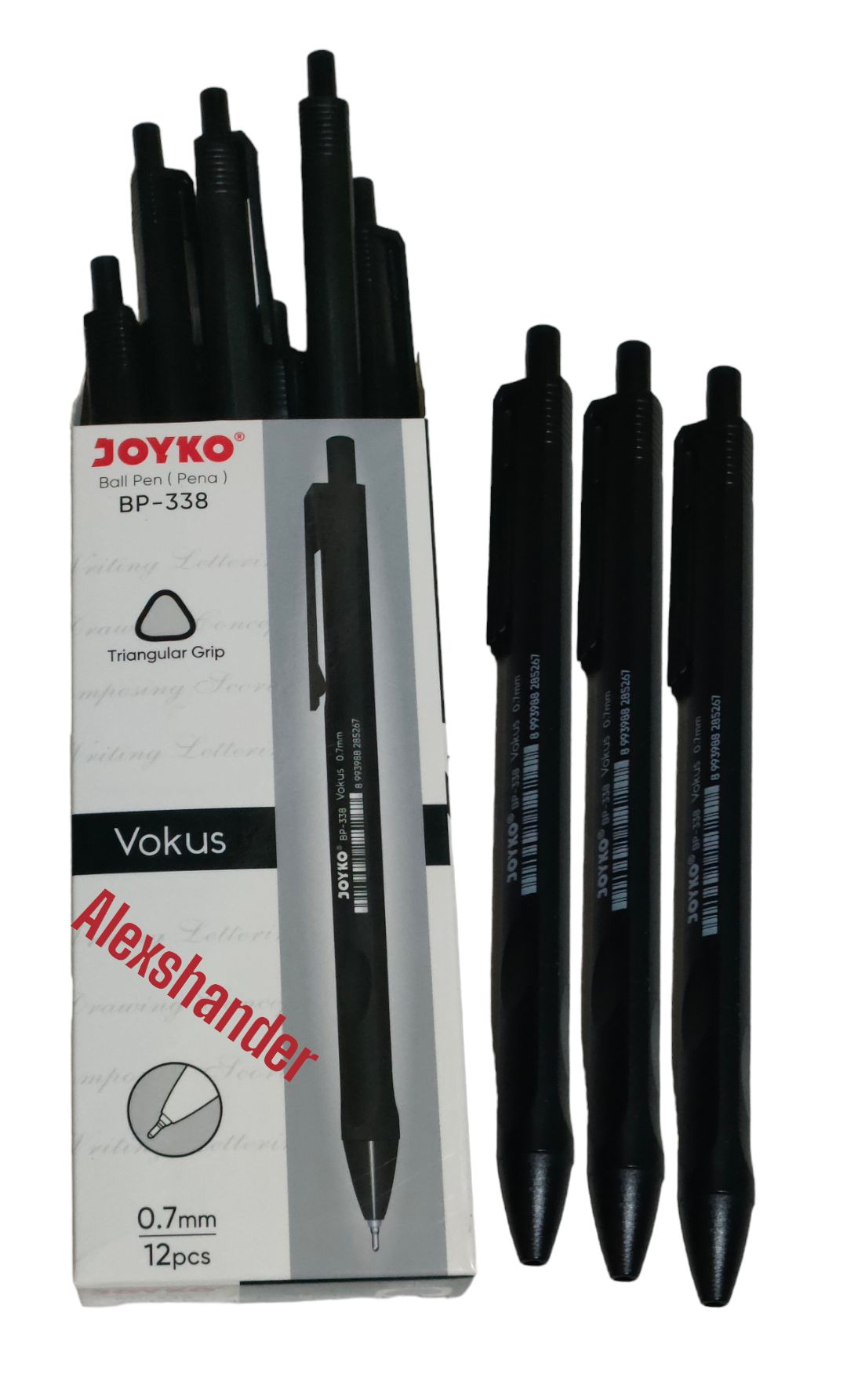 (promo) 1 pack isi 12 pcs pulpen joyko ball pen 0.7mm