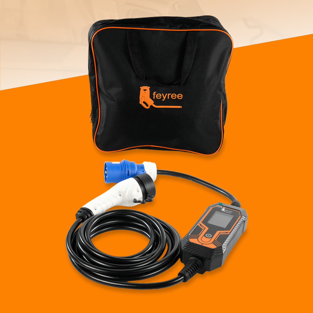 Feyree Charger Mobil Listrik Portable EV 32A 7KW CEE to Type 2 - IEC ...
