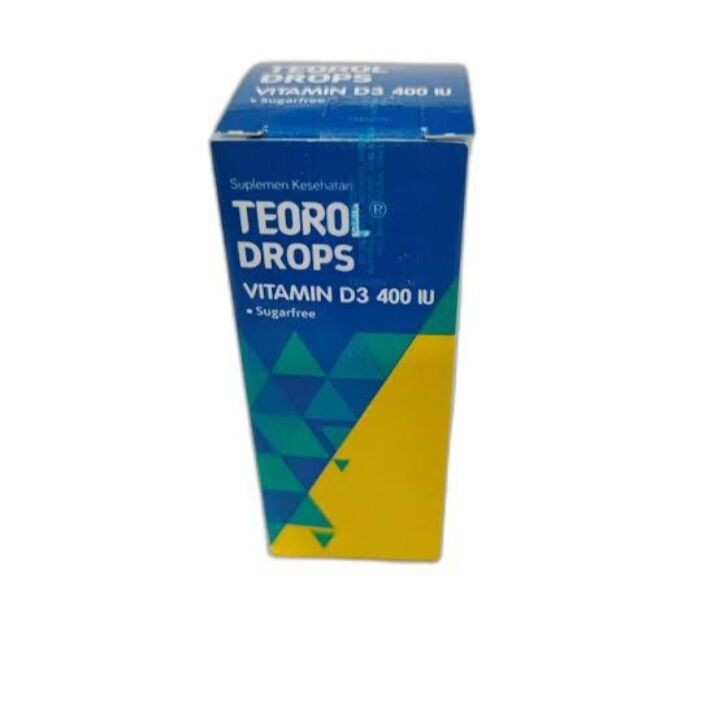 Teorol Rops Teorol Drops Vitamin D3 400 Ui 12.5 Ml Penambah imun Anak Asli Original ...