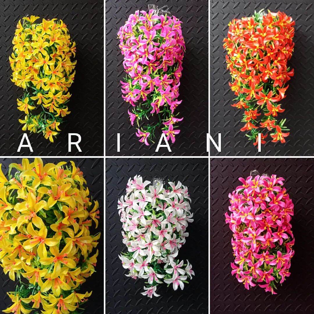 RANGKAIAN BUNGA JUNTAI KAMBOJA RAMBAT DAUN RUMPUT DEKORASI RUMAH ARTIFISIAL ARTIFICIAL FLOWER