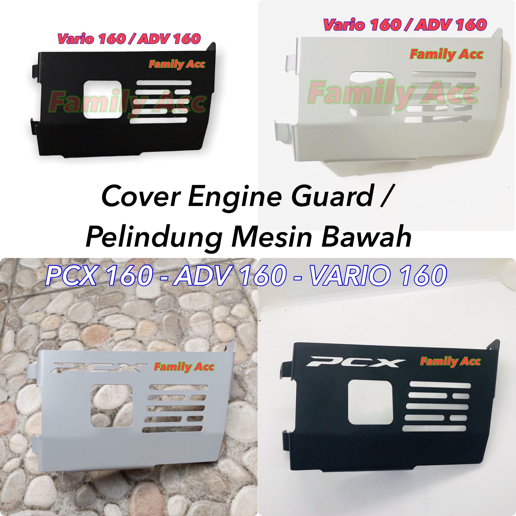 Cover Engine Guard New Honda Pcx 160 / Cover Pelindung Mesin Dek Bawah