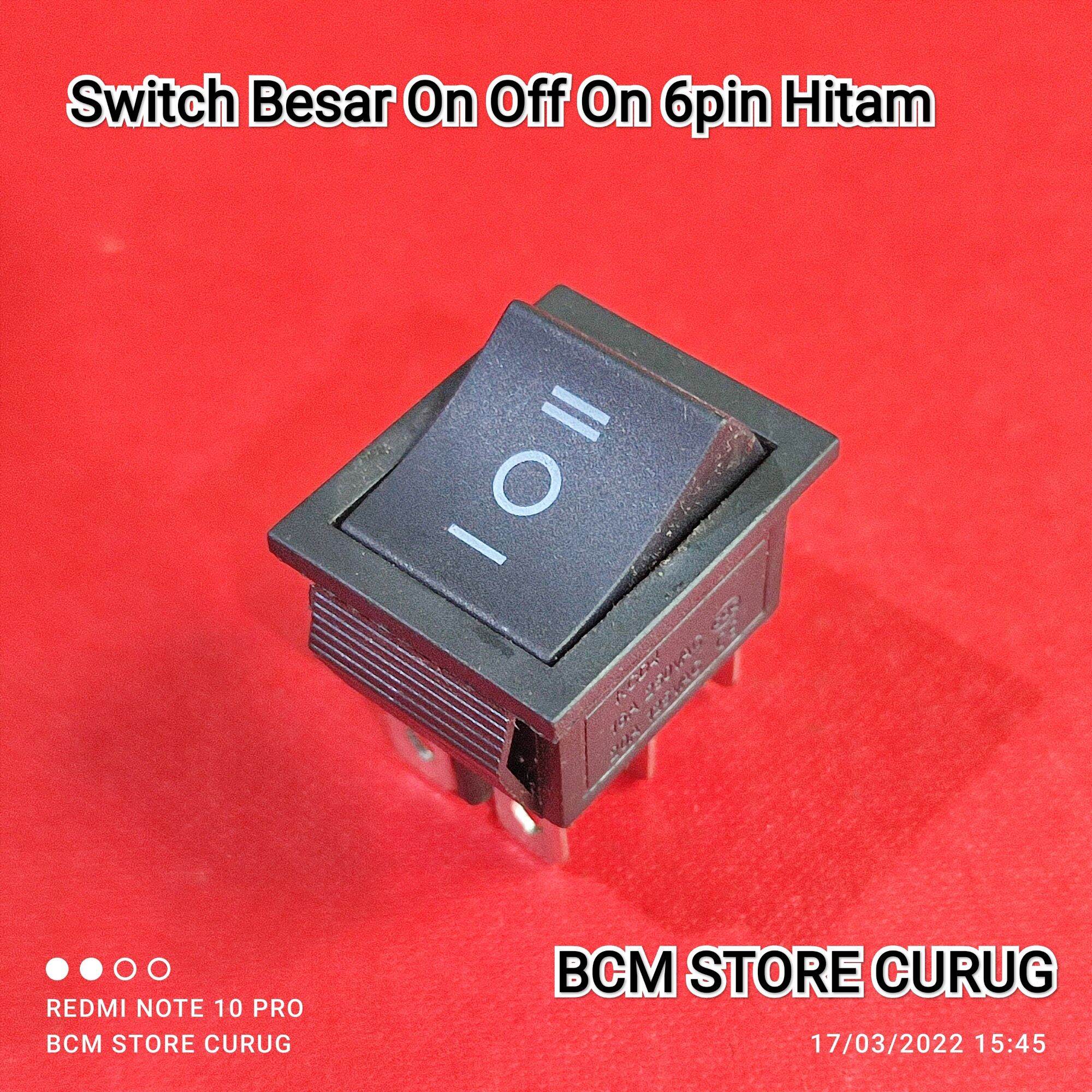 Switch Besar On Off On 6pin Hitam | Lazada Indonesia