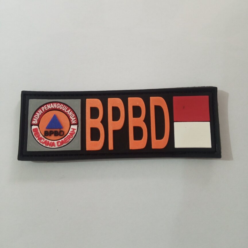 rubber patch atribut perlengkapan tim sar bpbd rescue aksesoris ...