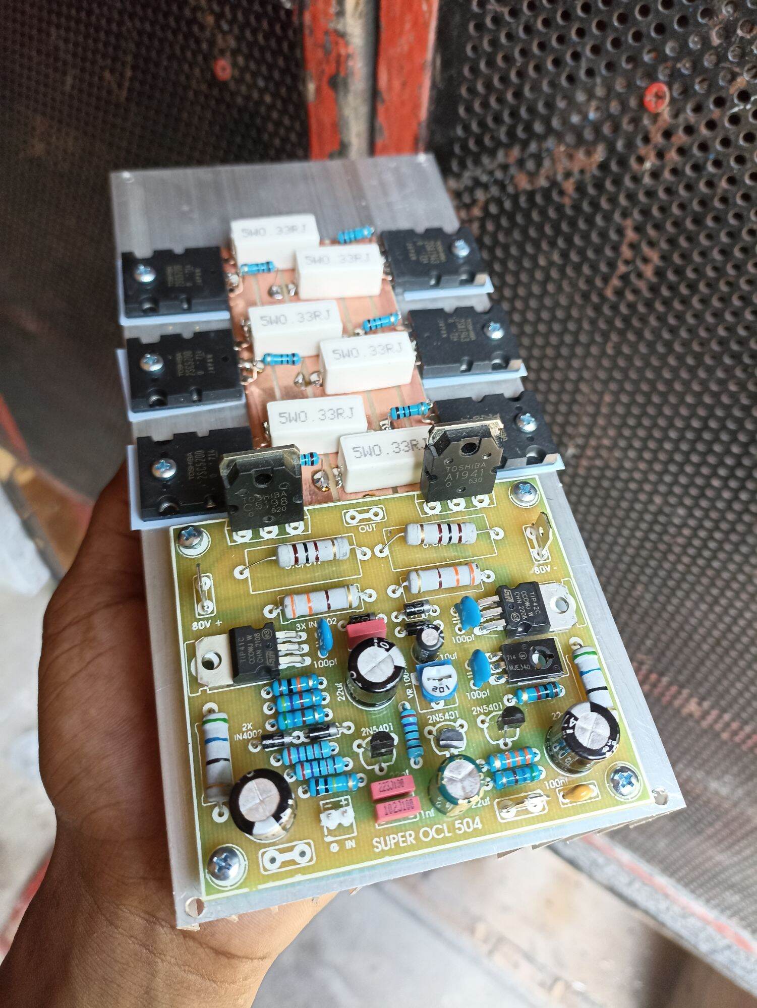 SOCL 504 SUPER SOCL 504 FIBER LENGKAP 3 SET TRANSISTOR SIAP PAKAI