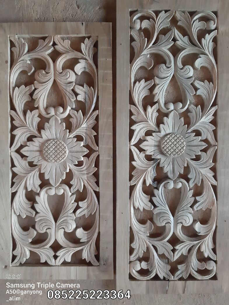 ukiran angin-angin rumah ventilasi boven jalusi kayu jati Jepara