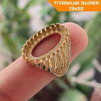 RING CINCIN TITANIUM SUPER ZEBRA 13x22