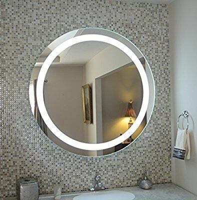 Round Mirror Led Cermin Aesthetic Gantung Dinding D40