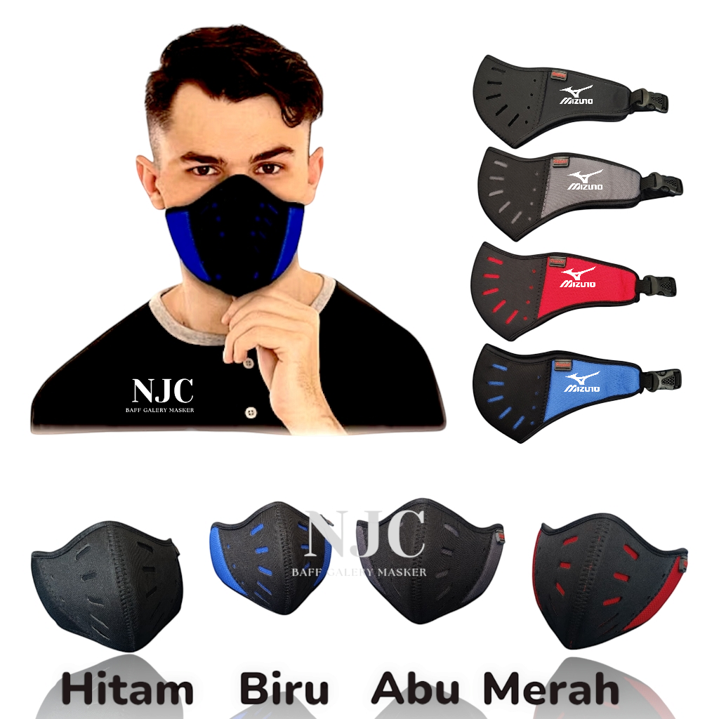 Masker Pngendara Motor / Bersepeda Anti Polusi Tebal Motif M-izuno Harga 8,000 rupiah*Gratis Ongkir