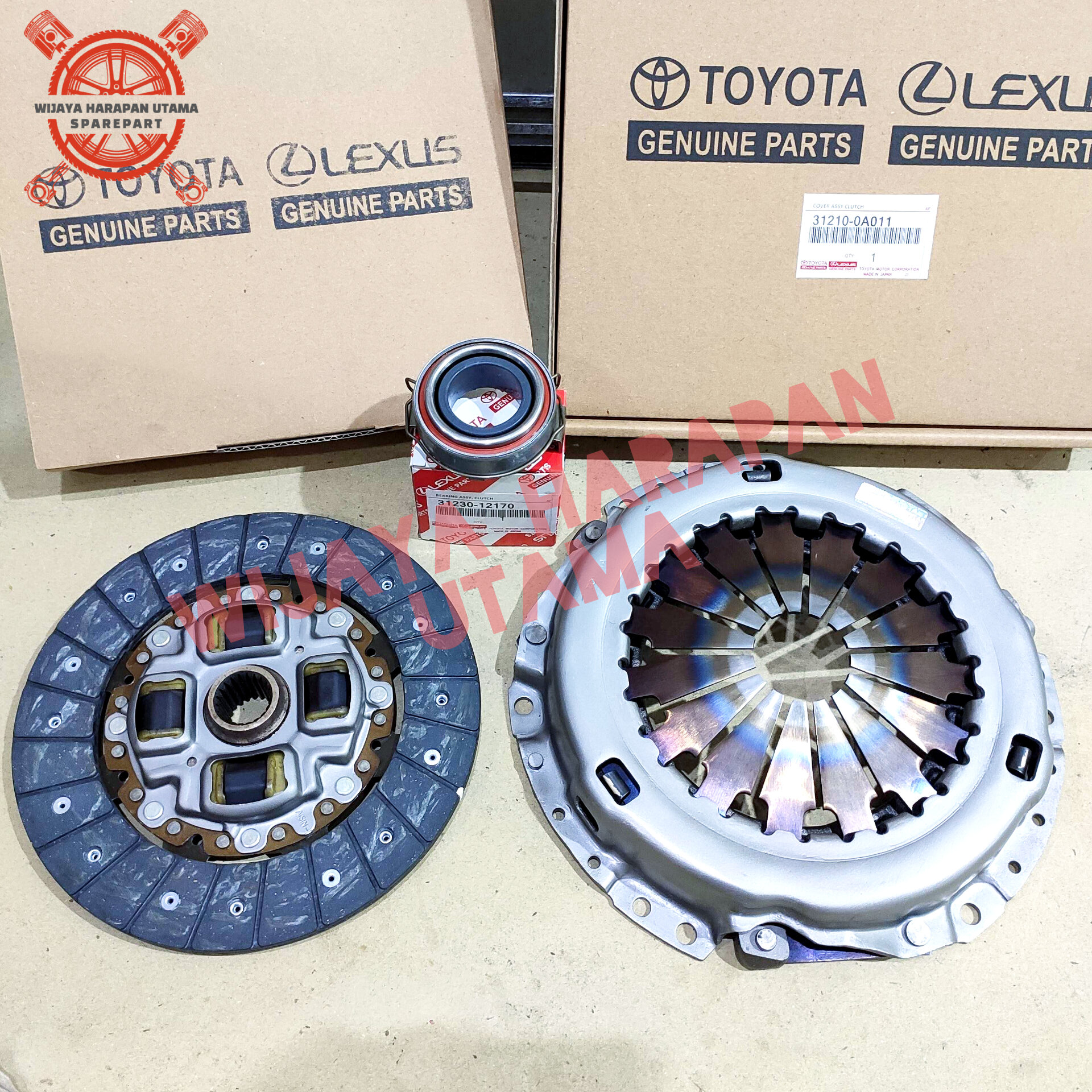 Kopling Full Set Kampas Kopling Matahari Vios Yaris Soluna Corolla Altis Great Harga 569,500 rupiah*Gratis Ongkir