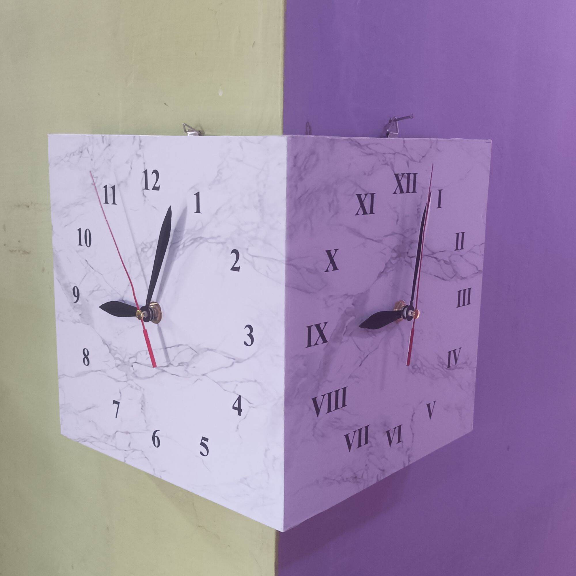 jam dinding 2 sisi
