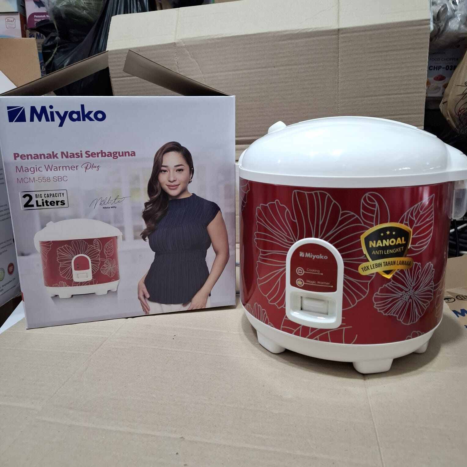 Magic Com Miyako MCM 558 SBC Rice cooker panci nanoal 2 liter anti lengket