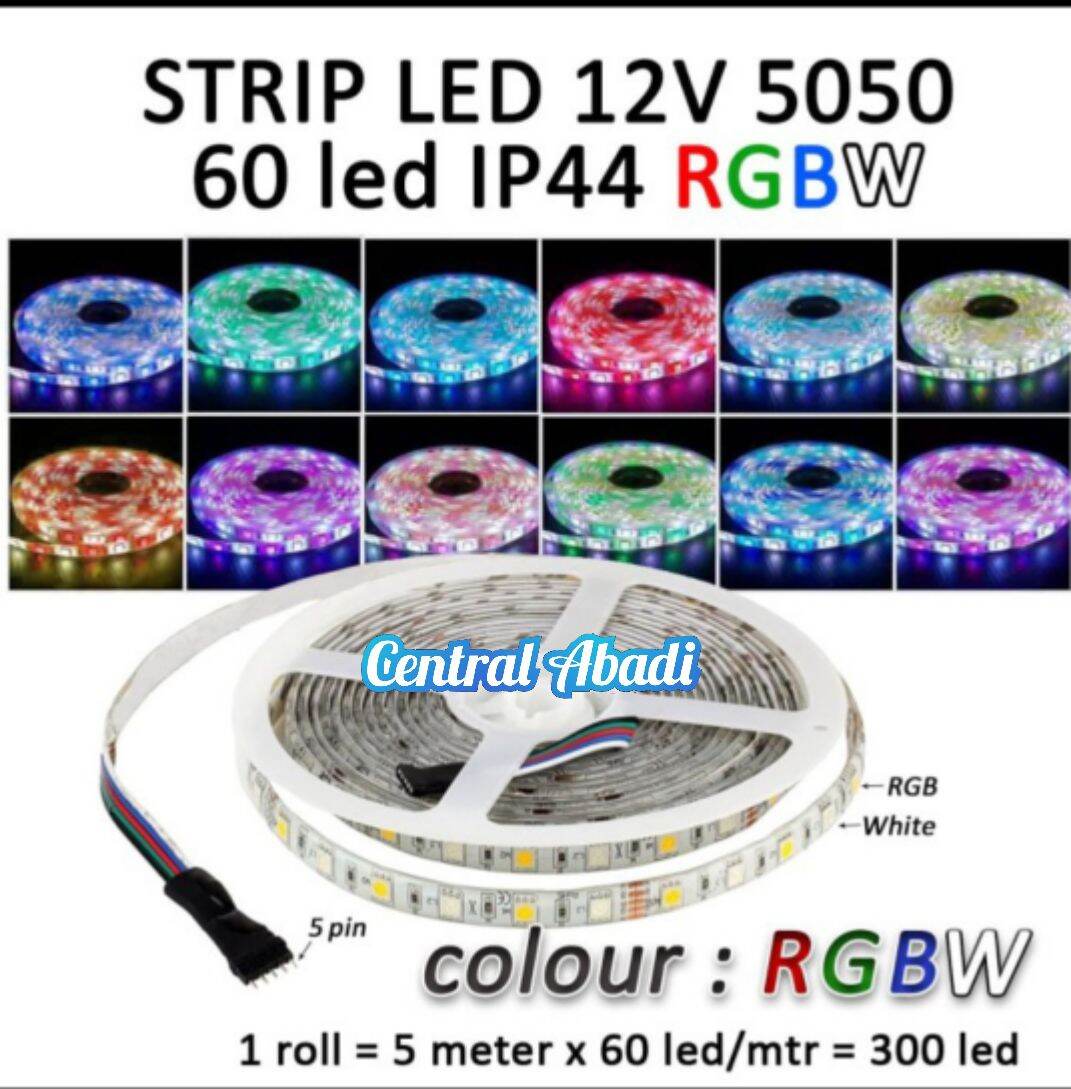 Led Strip Flexibel SMD 5050 RGBW DC 12 V IP44 WATERPROOF | Lazada Indonesia