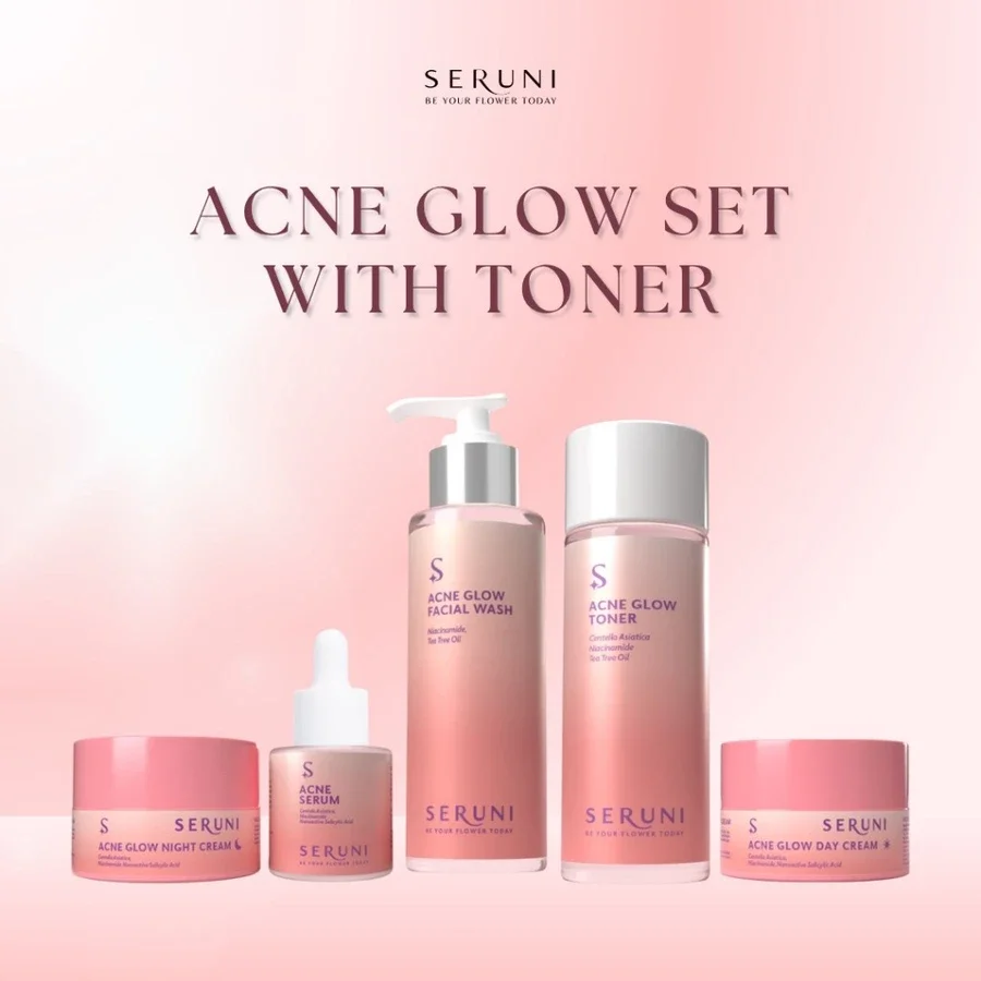 SERUNI PAKET ACNE SET SERUNI SKINCARE ORIGINAL/Paket Acne Set with toner/ Skinbarier Seruni Skincare